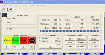 Vista 2000 α/β Control Software for Radiochemistry