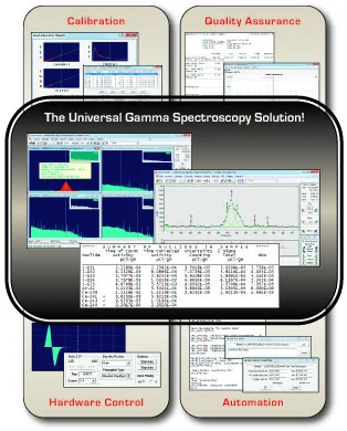 GammaVision gamma spectrum analysis software image