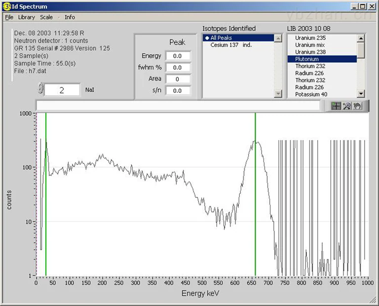 American ExploraniumGR-135 energy spectrometer image 3